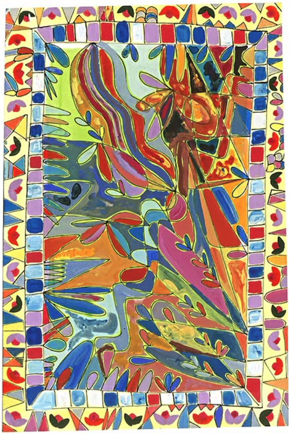 peinture d'un stage créatif pour enfants