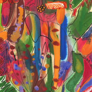 peinture d'un stage créatif pour enfants